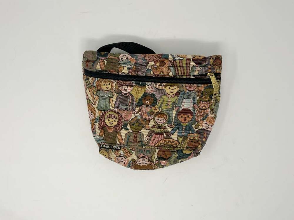 Vintage Smart Duck Children Of The World Tapestry Crossbody Bag